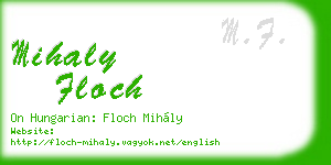 mihaly floch business card